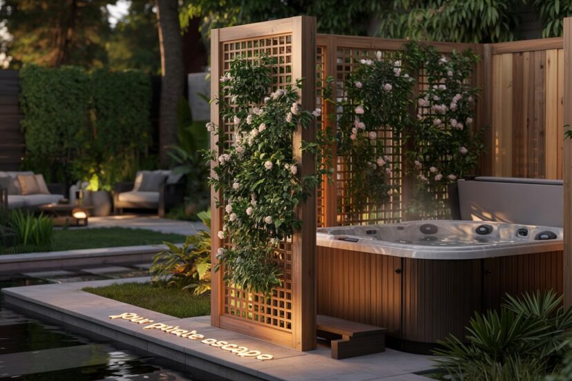 hot tub privacy ideas