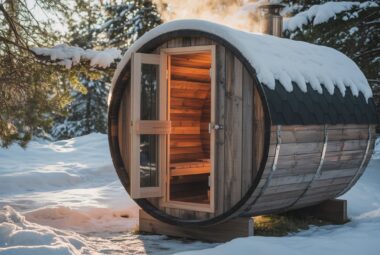 barrel sauna