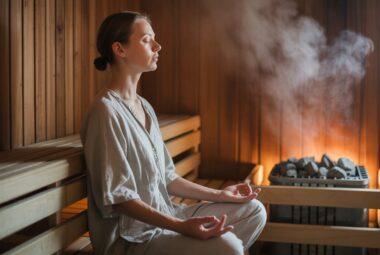 sauna and meditation