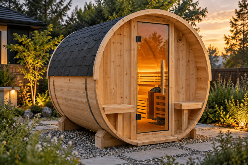 best outdoor sauna for small backyards